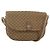 Borsa a Spalla Micro GG Supreme Gucci Beige Oro Auth 151460 D'oro