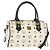 Borsa MCM Logogram Vicetos PVC 2 in 1 Bianco Oro Auth 149478 D'oro