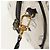 Borsa MCM Logogram Vicetos PVC 2 in 1 Bianco Oro Auth 149478 D'oro - vista 10