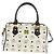 Borsa MCM Logogram Vicetos PVC 2 in 1 Bianco Oro Auth 149478 D'oro - vista 13