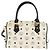 Borsa MCM Logogram Vicetos PVC 2 in 1 Bianco Oro Auth 149478 D'oro - vista 2