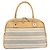 Borsa a mano BURBERRY in tela e pelle bianca e argento Auth bs30764 Bianco - vista 13