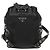 PRADA Backpack Nylon Leather Black Silver Auth 150778 Silvery - view 2
