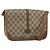 Bolsa de Ombro Gucci GG Supreme Web Sherry Line PVC Bege 001 066 0551 Auth 149475