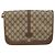 Bolsa de Ombro Gucci GG Supreme Web Sherry Line PVC Bege 001 066 0551 Auth 149475 - vista 13