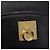 Céline Borsa a Spalla CELINE in Pelle Nera Oro Auth 152953 Nero D'oro - vista 17