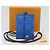 LOUIS VUITTON Monogram Pockets On Strap Card Case Blue M83154 LV Auth 77437SAM - view 12