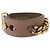 Bracciale in pelle beige FENDI Auth kk598 - vista 4