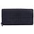 Autre Marque Cartera Larga de Cuero Intrecciato Navy Auth ki6102 Azul marino - vista 2