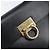Borsa a mano Gancini in pelle nera e oro Salvatore Ferragamo Auth 155657 Nero D'oro - vista 14