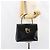 Borsa a mano Gancini in pelle nera e oro Salvatore Ferragamo Auth 155657 Nero D'oro - vista 23
