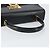 Borsa a mano Gancini in pelle nera e oro Salvatore Ferragamo Auth 155657 Nero D'oro - vista 7