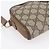 Borsa Gucci GG Supreme Web Sherry Line in PVC beige e oro 116 02 089 Auth BA7464 D'oro - vista 14