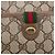 Borsa Gucci GG Supreme Web Sherry Line in PVC beige e oro 116 02 089 Auth BA7464 D'oro - vista 17
