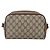 Borsa Gucci GG Supreme Web Sherry Line in PVC beige e oro 116 02 089 Auth BA7464 D'oro - vista 2