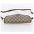 Borsa Gucci GG Supreme Web Sherry Line in PVC beige e oro 116 02 089 Auth BA7464 D'oro - vista 5