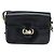 Borsa a Spalla CÉLINE Carrozza in Pelle Nera e Oro Auth bs30594 Nero D'oro - vista 13