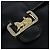 Borsa a Spalla CÉLINE Carrozza in Pelle Nera e Oro Auth bs30594 Nero D'oro - vista 17