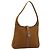 Borsa a Spalla Salvatore Ferragamo in Nylon Marrone Argento Autentica hk3129