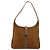 Borsa a Spalla Salvatore Ferragamo in Nylon Marrone Argento Autentica hk3129 - vista 2