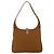 Borsa a Spalla Salvatore Ferragamo in Nylon Marrone Argento Autentica hk3129 - vista 3