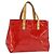 LOUIS VUITTON Monogram Vernis Reade PM Borsa a Mano Rossa M91088 LV Auth 147089 Rosso
