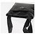 Bolsa de Ombro Gancini Emalhe Preta Auth BA6810 de Salvatore Ferragamo Preto - vista 6