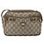 Borsa a spalla GUCCI GG Plus Supreme PVC Beige Oro Auth ep11624 D'oro - vista 13
