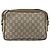 Borsa a spalla GUCCI GG Plus Supreme PVC Beige Oro Auth ep11624 D'oro - vista 2