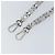 LOUIS VUITTON Cintura a Spalla in Catena Metallo 60 cm Argento LV Auth 150637 - vista 7