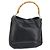 Borsa a mano in pelle Gucci Bamboo nera e oro 001 2123 1638 Auth ep11605 Nero D'oro