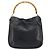 Borsa a mano in pelle Gucci Bamboo nera e oro 001 2123 1638 Auth ep11605 Nero D'oro - vista 2