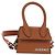 Borsa a mano mini JACQUEMUS in pelle 2 in 1 marrone oro Auth 128501M D'oro