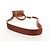 Borsa a mano mini JACQUEMUS in pelle 2 in 1 marrone oro Auth 128501M D'oro - vista 8