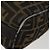 Borsa a mano in tela Zucca FENDI Nera Marrone Auth 153070 Nero - vista 14