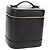 Pochette Vanity CHANEL COCO Mark in Pelle Caviar Nera Oro CC Auth 153739SAV Nero D'oro