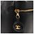 Pochette Vanity CHANEL COCO Mark in Pelle Caviar Nera Oro CC Auth 153739SAV Nero D'oro - vista 14
