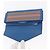 Hermès HERMES Cartera Larga Sangrecaval de Cuero Azul Auth 156370M - vista 13