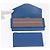 Hermès HERMES Cartera Larga Sangrecaval de Cuero Azul Auth 156370M - vista 14