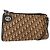 Borsa a Spalla in Tela Trotter Christian Dior Beige Oro Auth 157215 D'oro