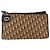 Borsa a Spalla in Tela Trotter Christian Dior Beige Oro Auth 157215 D'oro - vista 2