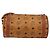 Borsa a Spalla MCM Logogram Vicetos in Pelle PVC Marrone Oro Auth BA8198 D'oro - vista 2