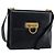Borsa a Spalla Gancini in Pelle Salvatore Ferragamo Blu Navy Oro Auth 154591 D'oro