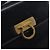 Borsa a Spalla Gancini in Pelle Salvatore Ferragamo Blu Navy Oro Auth 154591 D'oro - vista 17