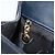 Borsa a Spalla Gancini in Pelle Salvatore Ferragamo Blu Navy Oro Auth 154591 D'oro - vista 20