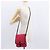 FENDI Zucchino Canvas Schultertasche Rot Silber Auth 155957V - Ansicht 23