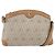 Christian Dior Borsa a spalla in tela a nido d'ape PVC beige oro Auth ep11929 D'oro