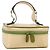 GUCCI Vanity Hand Pouch Lackleder Beige 032 1705 0141 Auth 151455