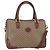 Gucci Borsa Boston Micro GG Supreme PVC 2 vie Beige Oro 002 122 0033 Auth 156846 D'oro