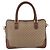 Gucci Borsa Boston Micro GG Supreme PVC 2 vie Beige Oro 002 122 0033 Auth 156846 D'oro - vista 3